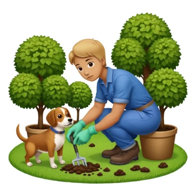 off to go scoop the poop sticker