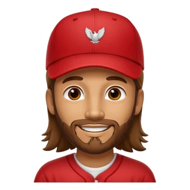 Jesus in a red MAGA baseball cap sticker