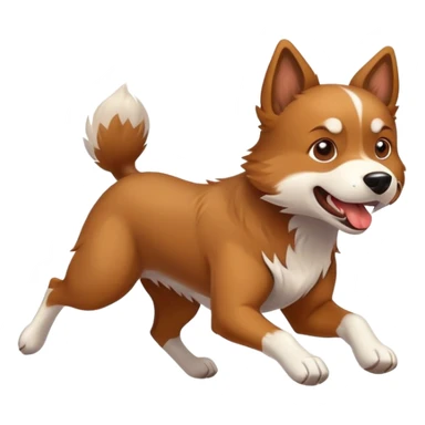 fast running dog sticker