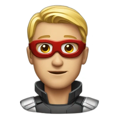 Portrait tech Super hero  sticker
