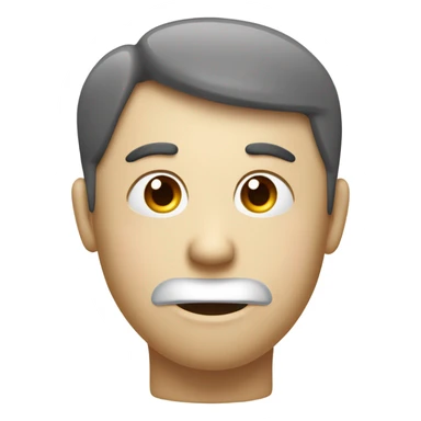  "A white 3D face emoji with a thoughtful expression, one eyebrow raised, and a hand resting on its chin, depicting a thinking pose. Above the head, a red 3D question mark is floating, emphasizing curiosity. sticker
