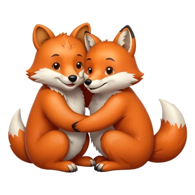 Bear hugs and a fox sticker