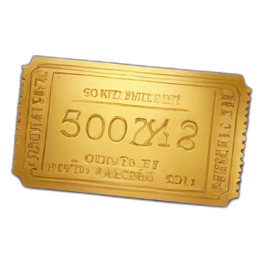 golden ticket sticker