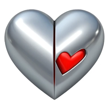 Heart folding in on itself (impossible geometry) sticker