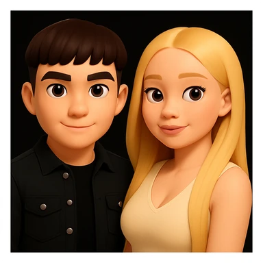 Slightly increase the volume of the upper body of the girl and shift the girl a little bit to the right, keeping all other details unchanged. Preserve the style and proportions of the original image. sticker