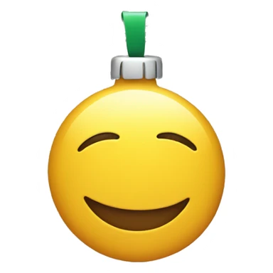 one smiley with string lights wrapped around it, christmas theme sticker