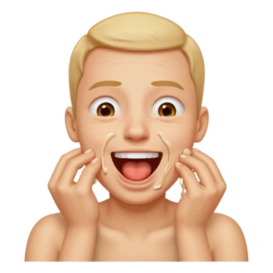 Person chocking themselves “jokingly” sticker