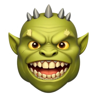 Orc teeth emoji sticker