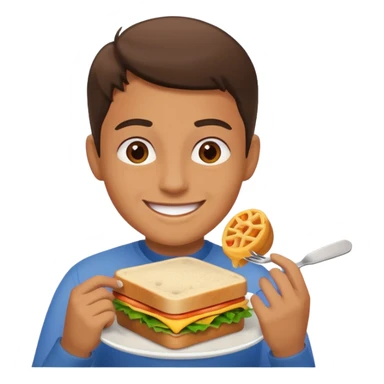 lunch time emotion simply sticker