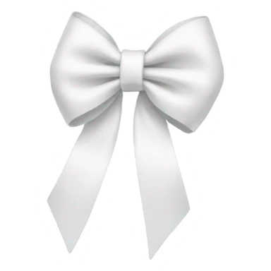 White bow sticker