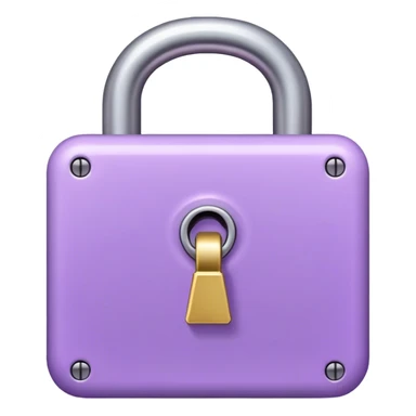 light purple Lock sticker