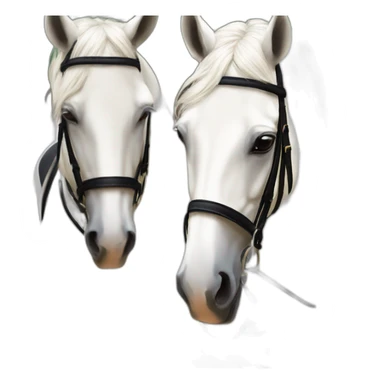 Dressage horses sticker