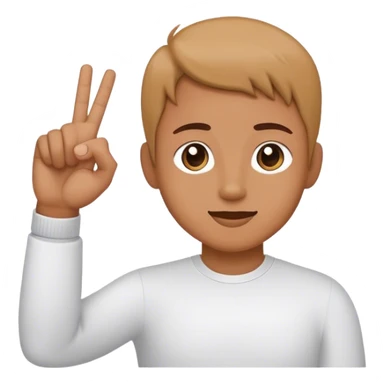 L hand sign language  sticker