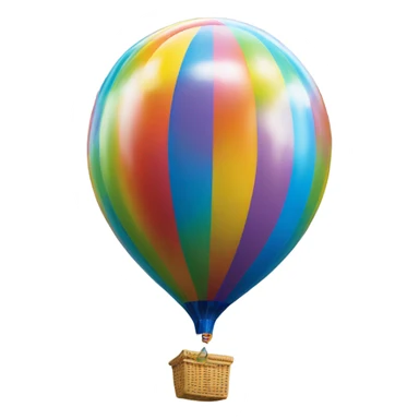 Ballon with letters of “about time “ sticker