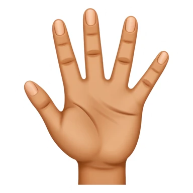 Emoji of hanfžd that shows three fingers sticker