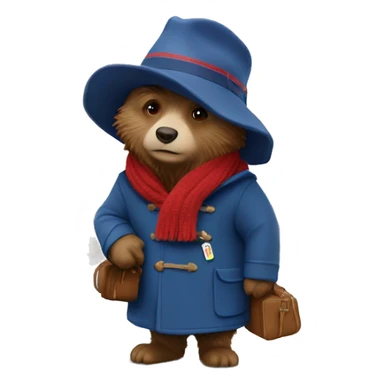 Paddington in Moscow sticker