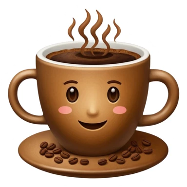 COFFEE CUP AND GROUNDS sticker