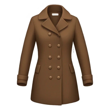 brown coat for women sticker