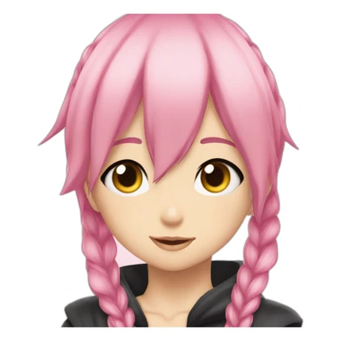Nastu-Fairy tail-pink hair-kiss-Lucy-blond hair sticker