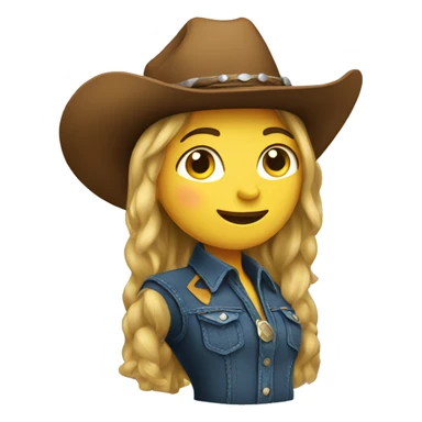 a cowgirl sticker
