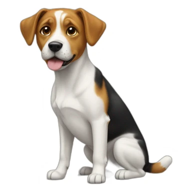 Chat sur le dos d'un chien sticker