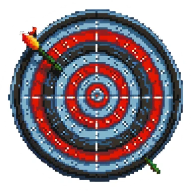 dart target bullseye sticker