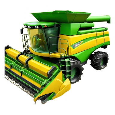 combine harvester USA sticker