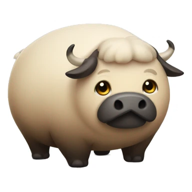 Really big fat round animal sticker