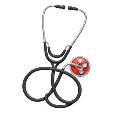 Stethoscope cartoon sticker