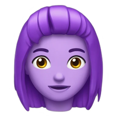 coração roxo a explodir sticker