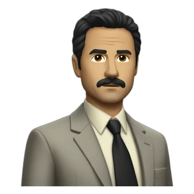 Season 3 Javier Peña from Narcos in a suit sticker