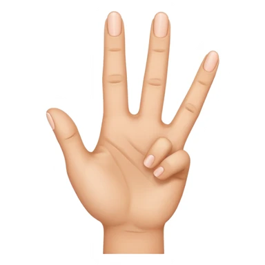 main  avec TROIS doigts du milieu levés   sticker