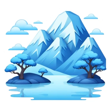 Edgy Kawaii Blue Pale Aesthetic Scenery Deco sticker