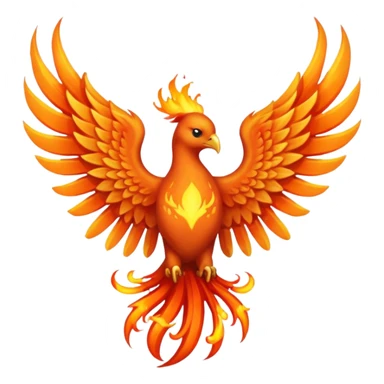 Orange flame phoenix wings 



 sticker