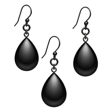 black earring sticker