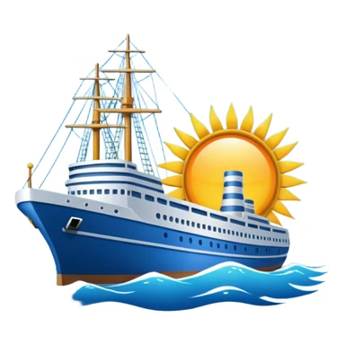 Sea travel sticker