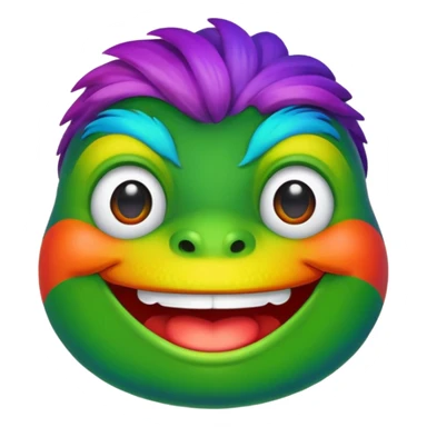 Rainbow pepe sticker
