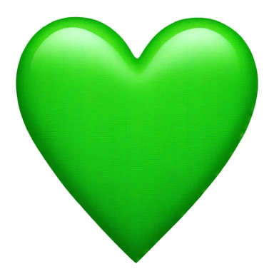 Green heart  sticker