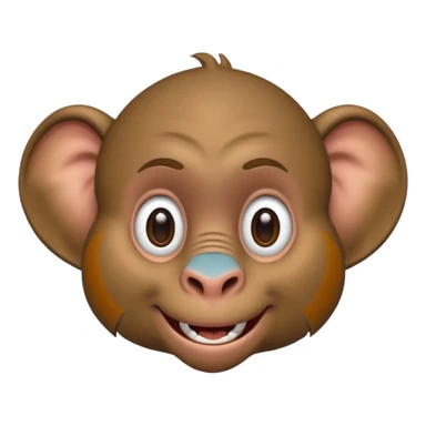 Un garçon au oreille d'éléphant et ressemble au babouin sticker