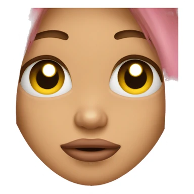 Crying kissy face sticker