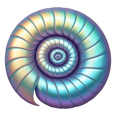 Nautilus spiral sticker