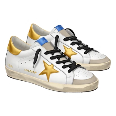 golden goose sneakers white sticker