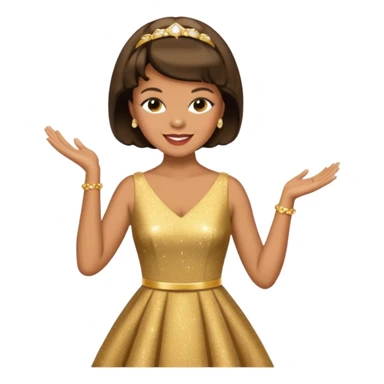Florence Ballard gold dress sticker