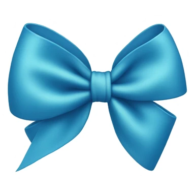 Blue Hair bow sticker