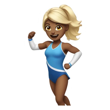 Cheer stunting  sticker