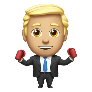 Elon with Trump skipping rope  sticker