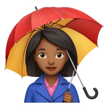 HOLDİNG UMBRELLA BLACK WOMAN sticker