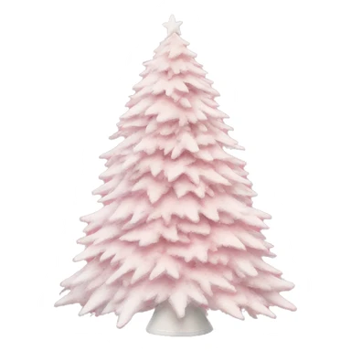 Loveshackfancy pink and white Christmas tree sticker