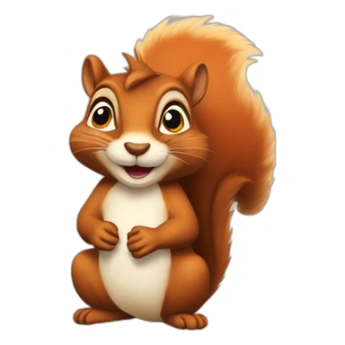 funny squirrel sticker
