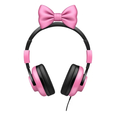 headphones with bow sticker